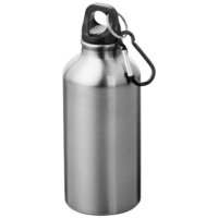 Oregon drinking bottle with carabiner, Silver