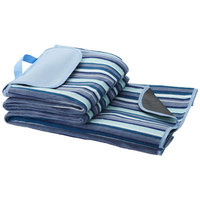 Riviera picnic blanket, White,Blue