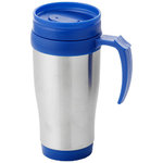 Sanibel insulated mug, Silver,Blue