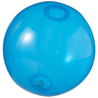 Ibiza transparent beach ball, Transparent blue