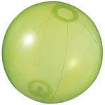 Ibiza transparent beach ball, Transparent green