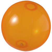 Ibiza transparent beach ball, Transparent orange