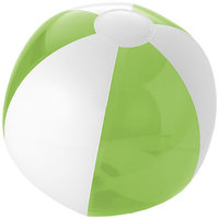 Bondi solid/transparent beach ball, Lime,White