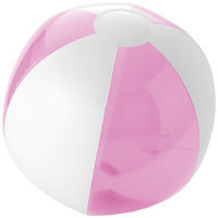 Bondi solid/transparent beach ball, Pink,White