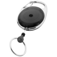 Gerlos roller clip key chain,  solid black
