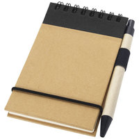 Zuse jotter and pen, Natural, solid black