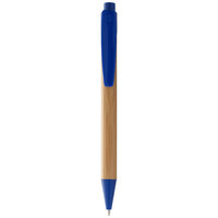 Borneo ballpoint pen, Natural,Royal blue