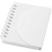 Post A7 notebook, White,Transparent clear