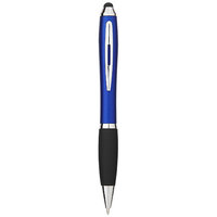 Nash stylus balpen met gekleurde houder en zwarte grip, koningsblauw,Zwart