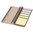 Spinner notitieboek met gekleurde sticky notes