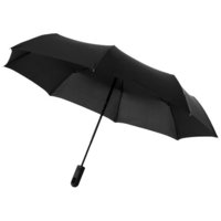 21.5" Traveller 3-section auto open & close umbrella,  solid black