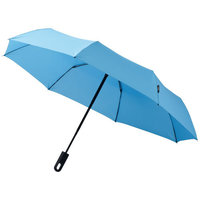 Traveler 21.5" 3 sectie automatische paraplu, blauw