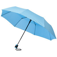 21" Wali 3-section auto open umbrella, Blue