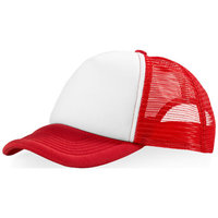 Trucker 5 panel cap, Red,White
