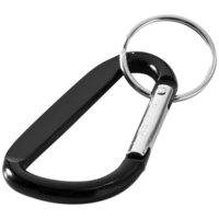 Timor carabiner key chain,  solid black