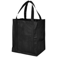Liberty non woven grocery Tote,  solid black