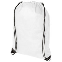 Evergreen non woven premium rucksack, White