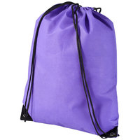 Evergreen non woven premium rucksack, Purple