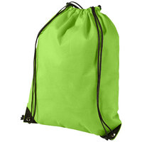 Evergreen non woven premium rucksack, Apple Green