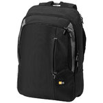 17" laptop backpack,  solid black