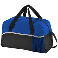 The Energy Duffel Bag,  solid black,Royal blue