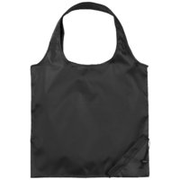 Bungalow Foldable Polyester Tote,  solid black