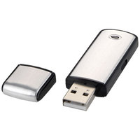 Square USB 2GB, Silver, solid black