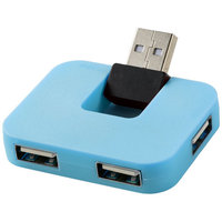Gaia 4-port USB hub, Blue