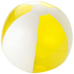 Bondi solid/transparent beach ball, Yellow,White