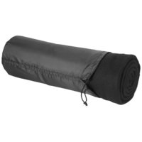 Huggy blanket and pouch,  solid black