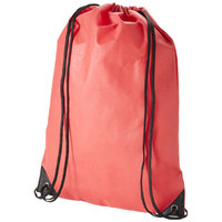 Evergreen non woven premium rucksack, Red