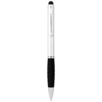Ziggy stylus ballpoint pen, Silver, solid black
