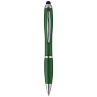 Nash stylus balpen met gekleurde houder en gekleurde grip, Groen