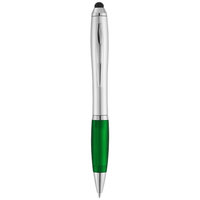 Nash stylus ballpoint pen, Silver,Green
