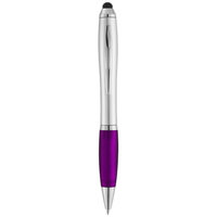 Nash stylus ballpoint pen, Silver,Purple