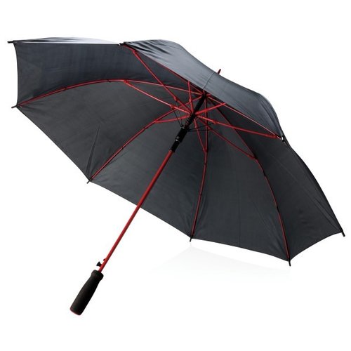 23” fiberglas gekleurde paraplu, rood