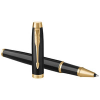 IM rollerball pen,  solid black,Gold