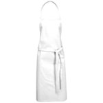 Reeva cotton apron, White