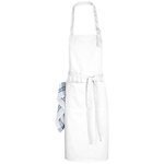 Zora adjustable apron, White