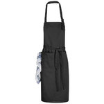 Zora adjustable apron,  solid black