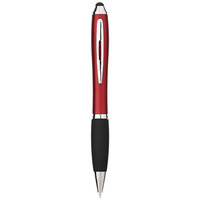 Nash Stylus Ballpoint Pen, Red, solid black