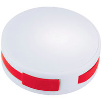 Round USB Hub, White,Red