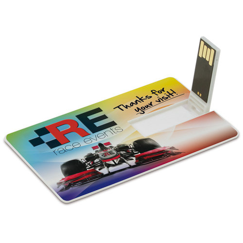 USB 16GB Flash Drive Card, White