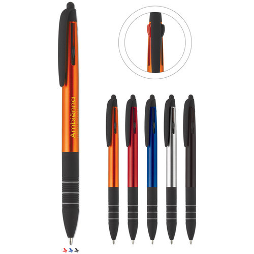 Ball pen 3 colours - Stylus, Black / Black