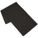 Alpha fitness towel,  solid black